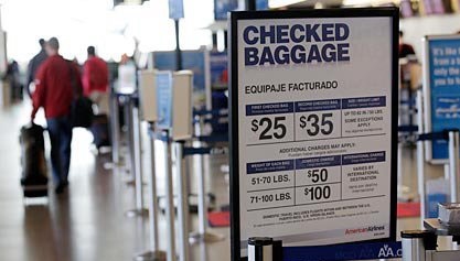 Como evitar as taxas de bagagens em voos domésticos?